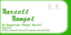 marcell mangol business card